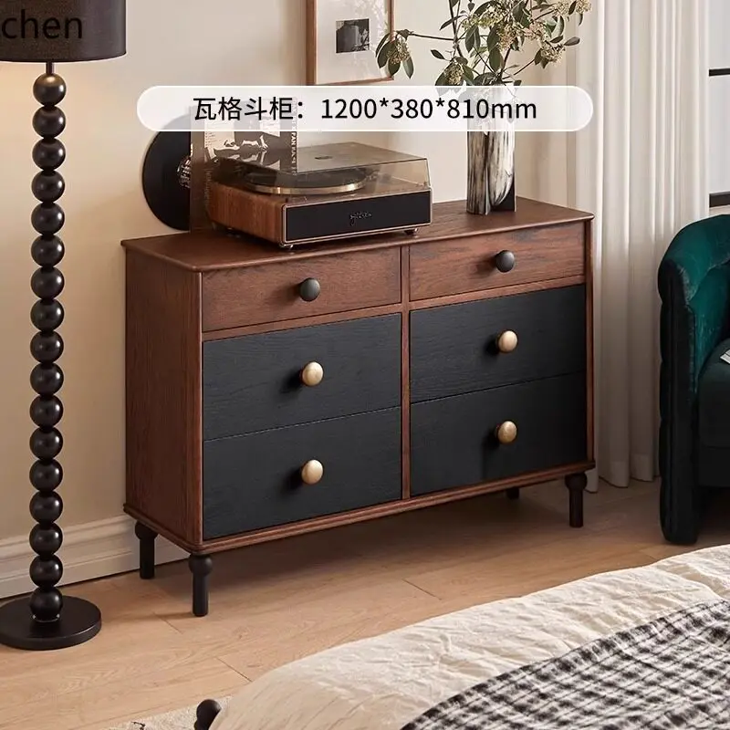 HXL all-solid wood dressing table, bedroom and living room storage cabinet, extendable