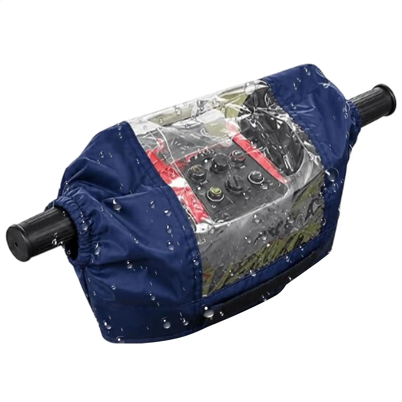 Mobility Scooter Tiller Cover 17x13x12 Inch Clear Heavy Duty PVC Control Panel Protector For 3/4 Wheel Electric Rain Cover