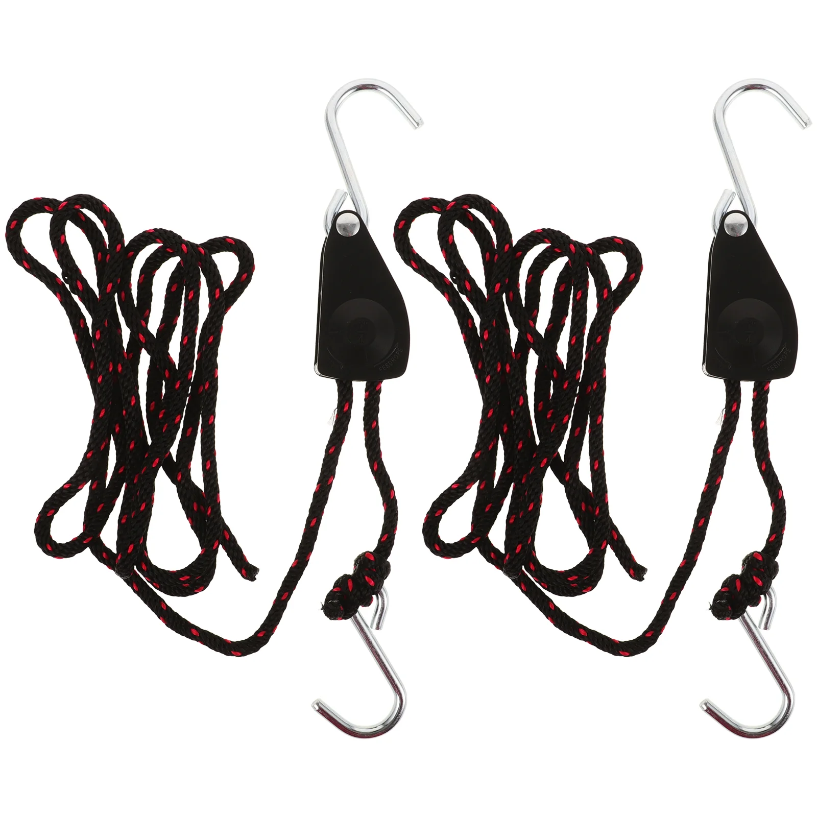 

2 Pcs Hook Tent Glow Light Hanger with Rope Shine Lamp Hanging Zinc Alloy Stainless Steel Plant Grow Hangers Camping