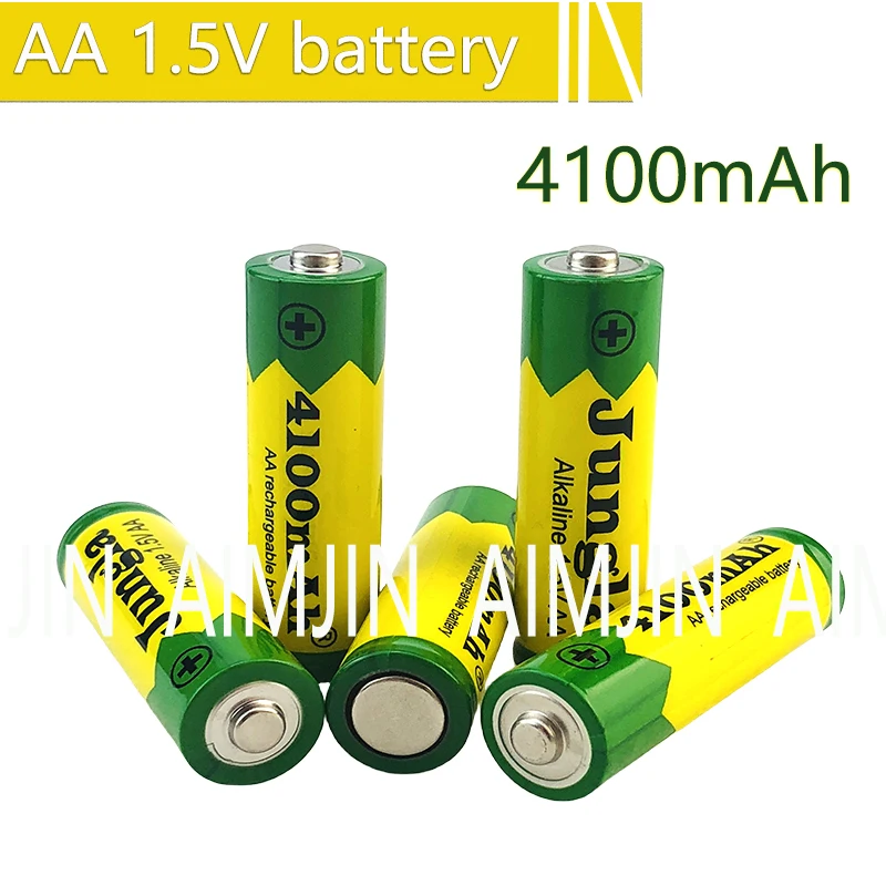 2 PCS Neue 4100 mAh batterie AA 1,5 V Wiederaufladbare Alcalinas drummey für spielzeug licht emittierende diode