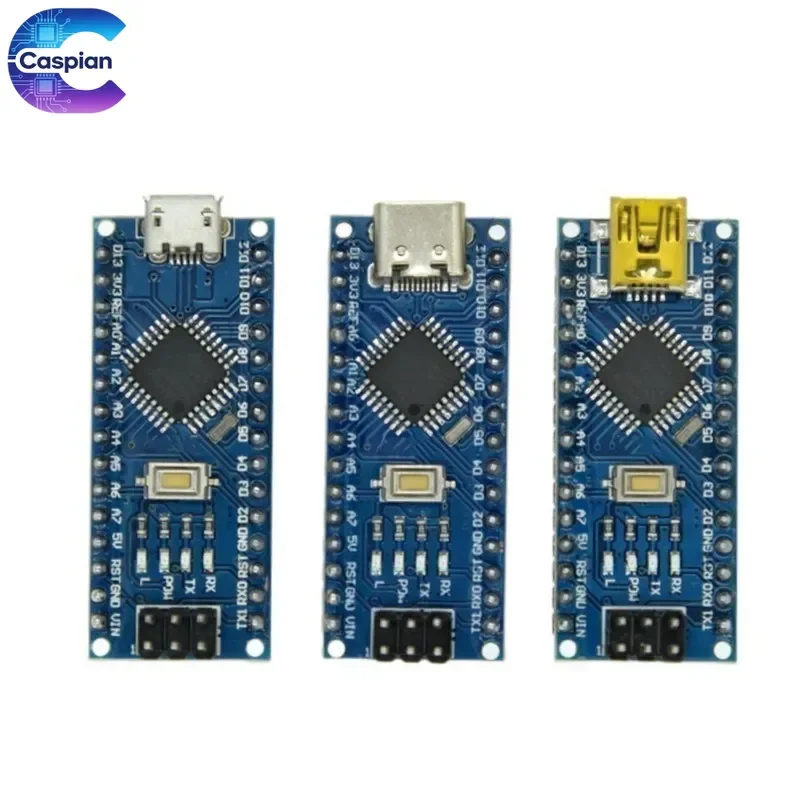10PCS Nano V3.0 ATmega328P/PB CH340 USB Module, Mini Arduino Compatible Board with Bootloader for DIY Electronics Projects