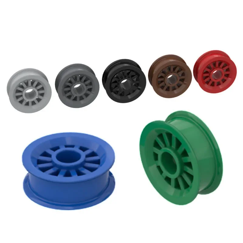 

10Pcs MOC Parts 30155 Wheel Spoked 2 x 2 with Pin Hole Compatible Bricks DIY Assmble Building Block Particle Kid Puzzle Toy Gift