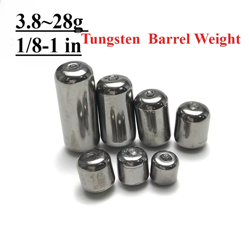 

3.8~28g Carbide Barrel Fishing Weights - Saltwater/Sea Sinkers for Carolina Rig, Bass Lures & Carp Fishing Accessories
