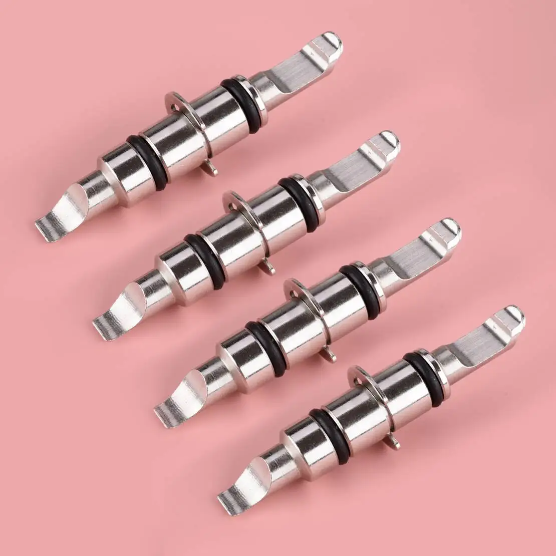 

4pcs 14.35mm Four-Wheel Positioning System Alignment Fixture Clamp Reversible Rim Claw Silver