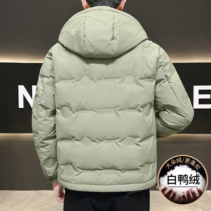 Hohe Qualität männer Mit Kapuze Ente Unten Jacken Winter Lose Warme Puffer Mantel Jugend Streetwear Plus Größe M-5XL Gepolsterte Parka Kleidung