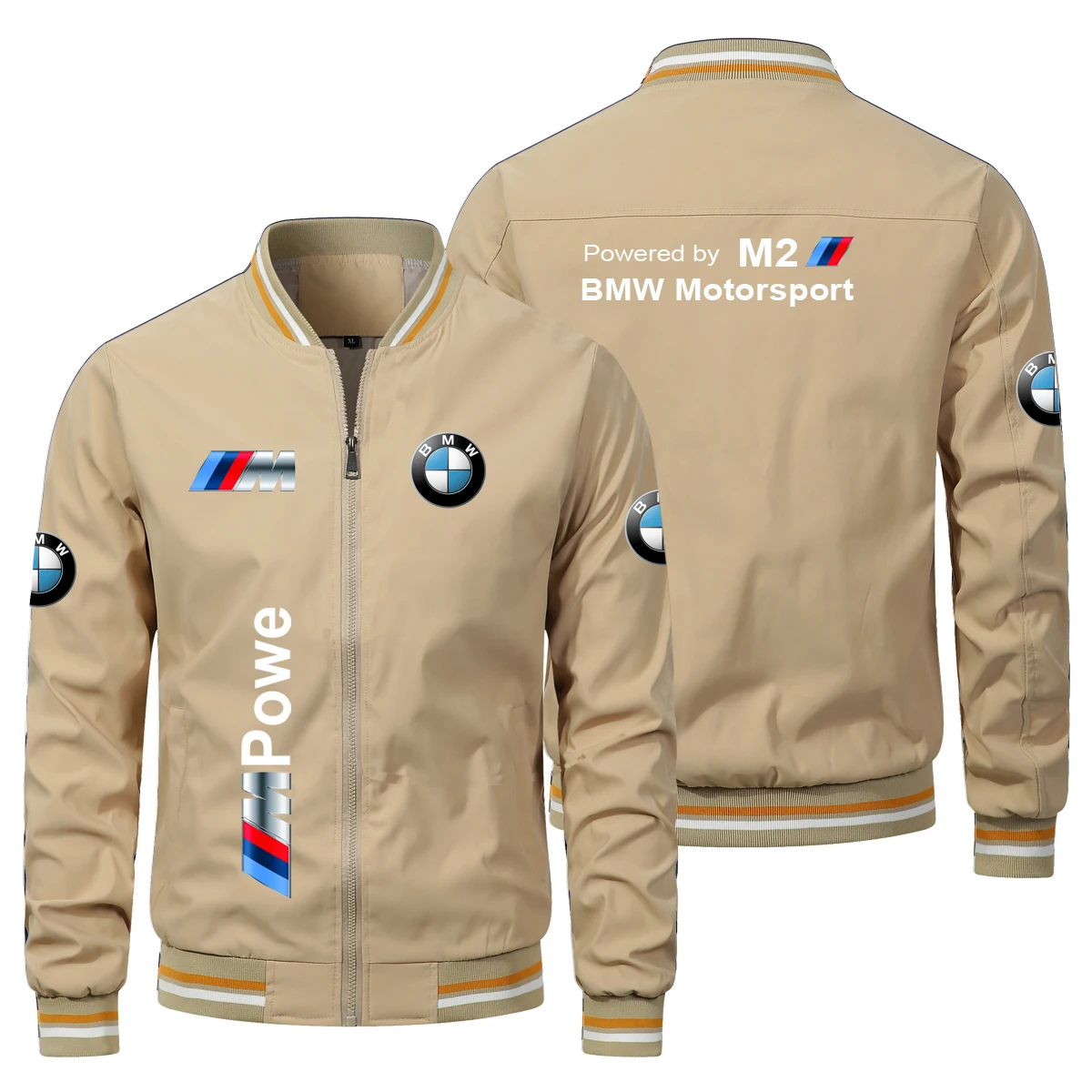 2025 New V-neck BMW Logo Printed Men's Jacket Men's Mature And Comfortable Outdoor Jacket Motorcycle Business BMW M2