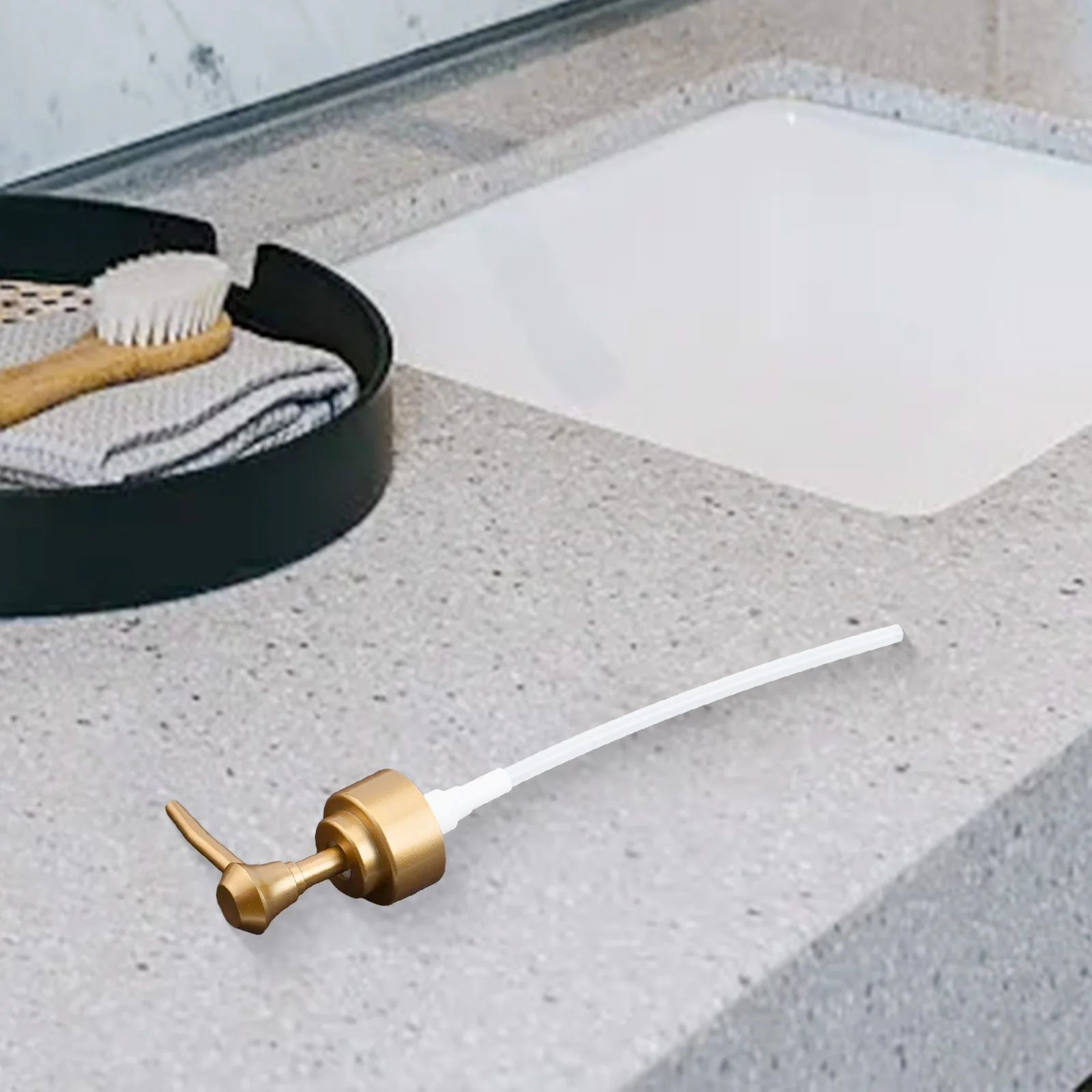 

28-резьбовый насос, лосьон, головка насоса, душ для ванной комнаты, простой в использовании, гладкая дозирующая мягкая уплотнительная прокладка, не мачивает