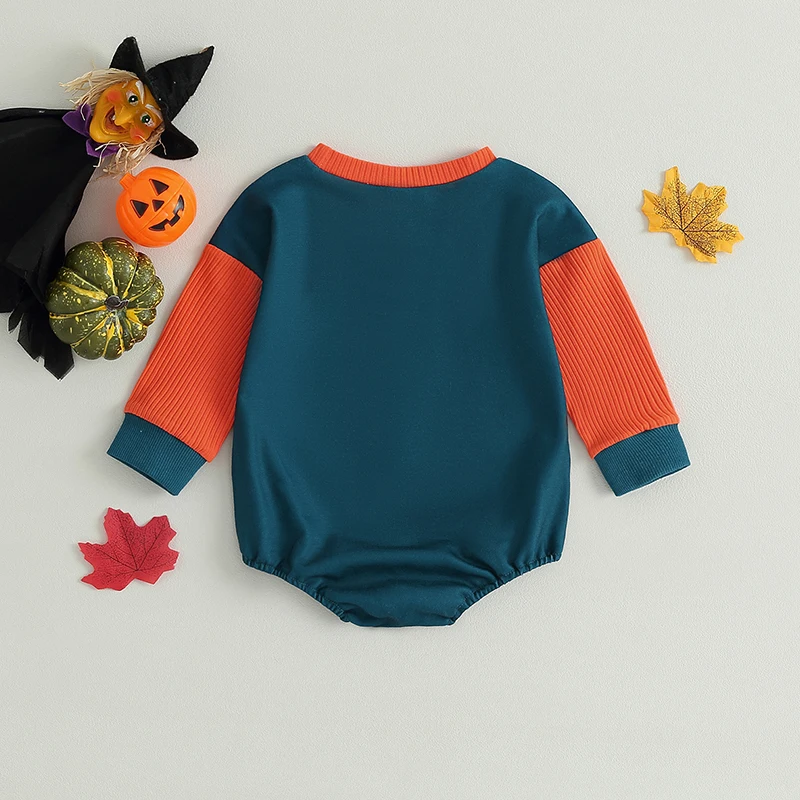 Adorable Infant Halloween Costume  with Spooky Ghost Print and Cozy Long Sleeves for Baby s First Trick-or-Treat Outfit