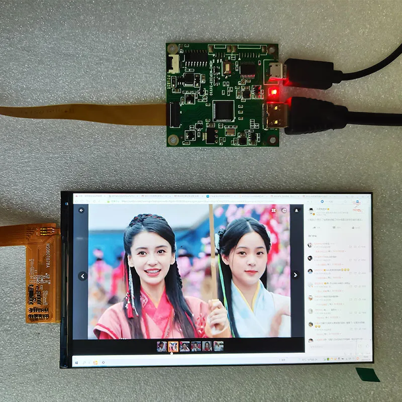 

6-Inch FHD1080 * 1920IPS screen can be equipped with MINI HDMI driver board to support capacitive touch function