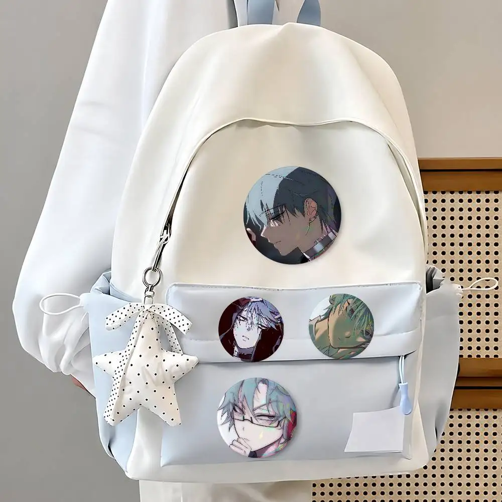 A-Till Alies-ns- Stages-s Creative Round Button Pins Badge Set Cartoon Anime Movie Music Pattern Brooches For Bags Jackets