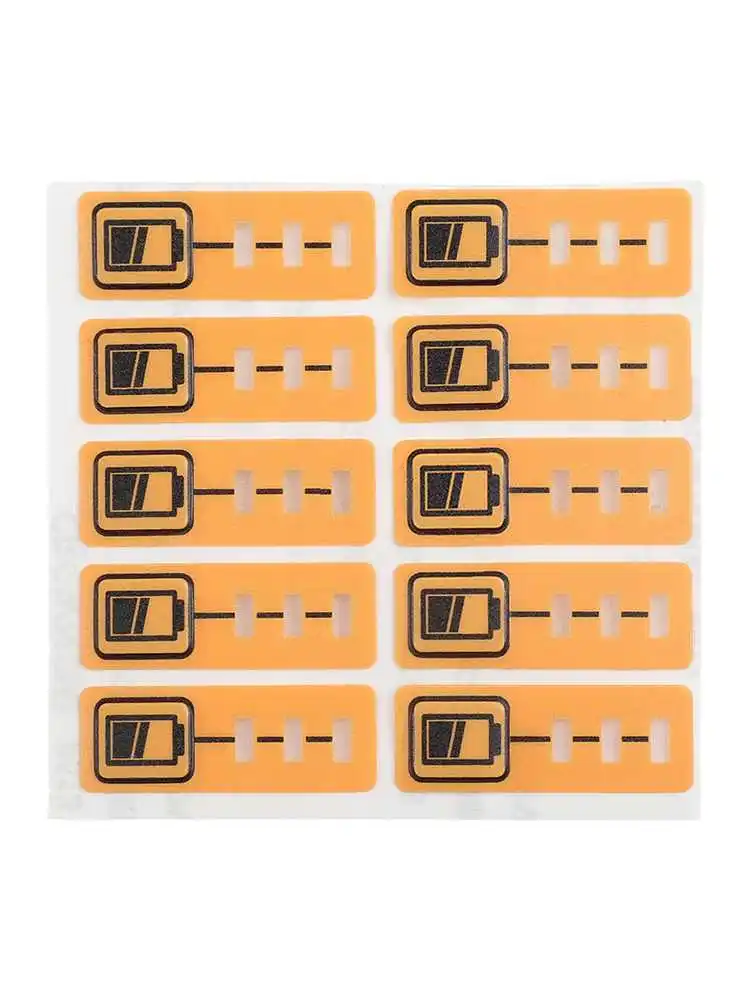 10PCS Replacement Battery Capacity Key Sticker Label for For DCB200 Compatible with For 18V 14 4V Lithium Batteries