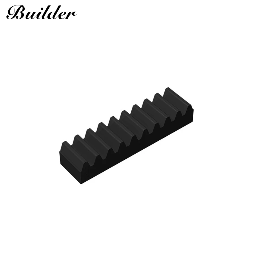 Little Builder 3743 Moc Technologie Deel 1X4 Gear Bar Bouwstenen Diy Creatieve Assembleert Deeltjes Speelgoed Voor Kinderen 10Pcs