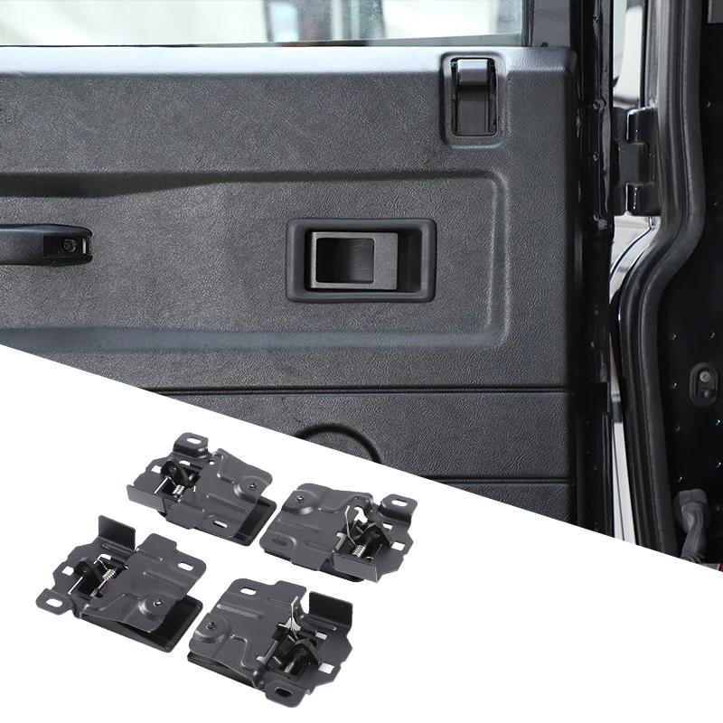 

For Land Rover Defender 90 110 130 204-2018 Carbon steel Car Inside Door Bowl Handle Decoration Cover Interior Car Accessories