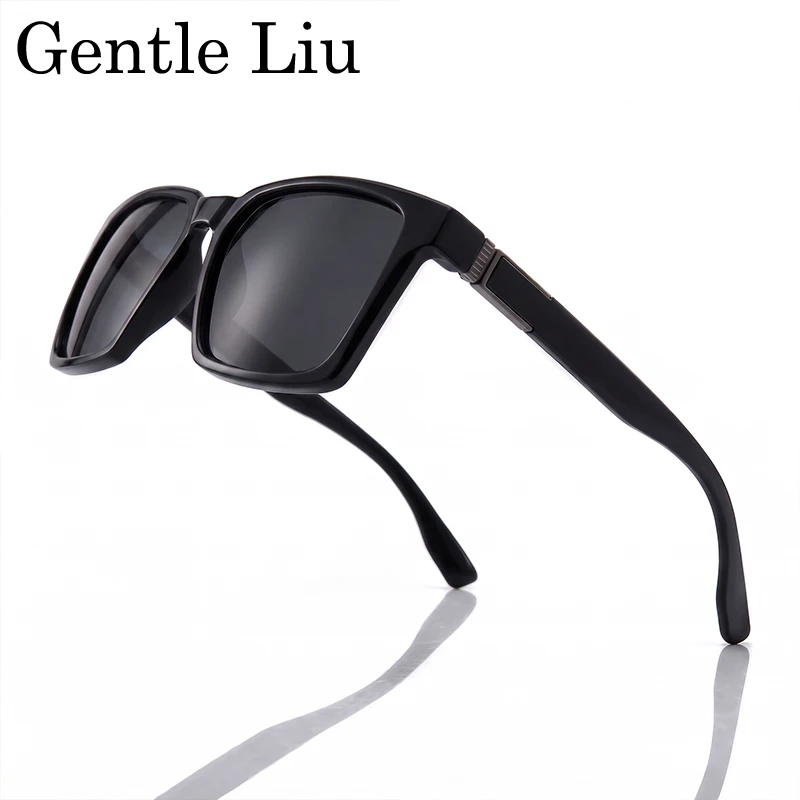 Polarized Punk Square Sport Sunglasses Men 2026 Luxury Brand Classic Thick Frame Sun Glasses Male Outdoor Driving Eyewear UV400