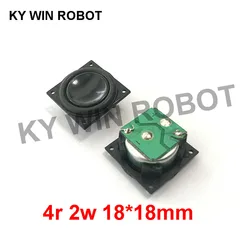 High Quality 1 pair Notebook Speaker Horn 2W 4R 1818 Loud speaker 4 ohms 2Watt 4R 2W 18*18MM thick 9MM foam edge