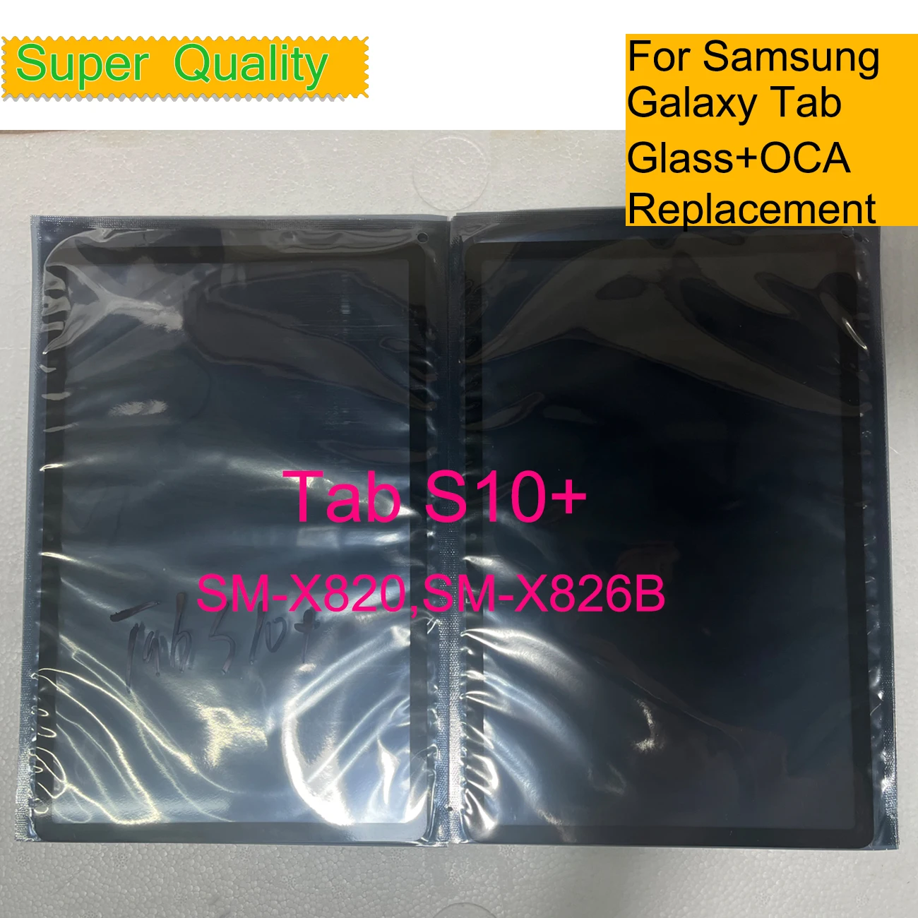 

10Pcs/Lot For Samsung Galaxy Tab S10+ S10 Plus Touch Screen Panel Tablet SM-X820 SM-X826B Front Outer LCD Glass Lens With OCA