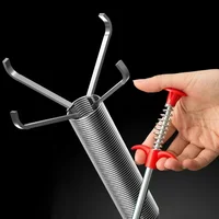 Kitchen Sink Cleaning Pipe Plunger and Sinks Sewer Toilet Unclogging With Grab Handle Factory Supply Four-jaw Pickup Unblocker 4