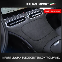 Camoscio per Mercedes Benz SMART Fortwo 1 brabus 1 Benz SMART Car Central Control copertura di modifica del pannello del cambio