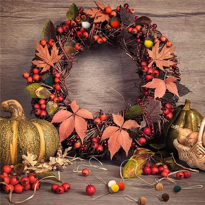 Ornamenti di ghiande in feltro autunno ringraziamento ciondolo ghianda in feltro a forma di ghianda autunnale ornamento per albero autunnale per binario per scale per porte e finestre