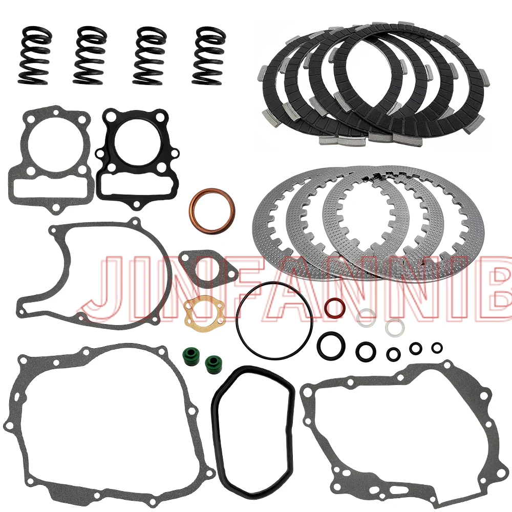 

Clutch Friction Plates Kit & Spring Cover Gasket Set For Honda XR100R 1987-2000 2001 2002 2003
