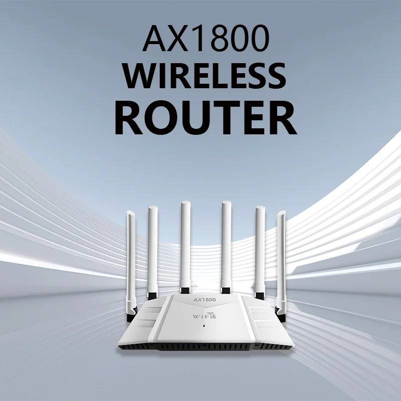 DNXT AX1800 Mesh System VPN CPE Home Router Indoor 4 WAN Port Signal 1900Mbps 6 External Antenna Broadband Internet Router