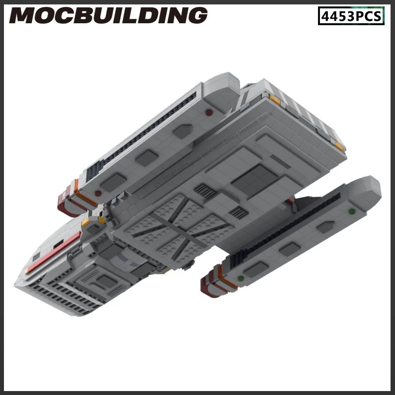 MOC Building Blocks Space Series Model Runabout USS Jein DIY Assembly Technology Bricks Creative Toys Collection Display Gifts