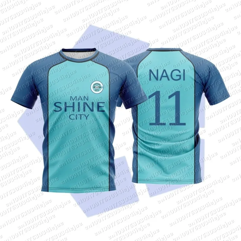 2026 Man Kid Shine City Japanese Anime Cosplay Football Uniform Breathable Sports T-shirt Hyoma Chigiri Tops Unisex