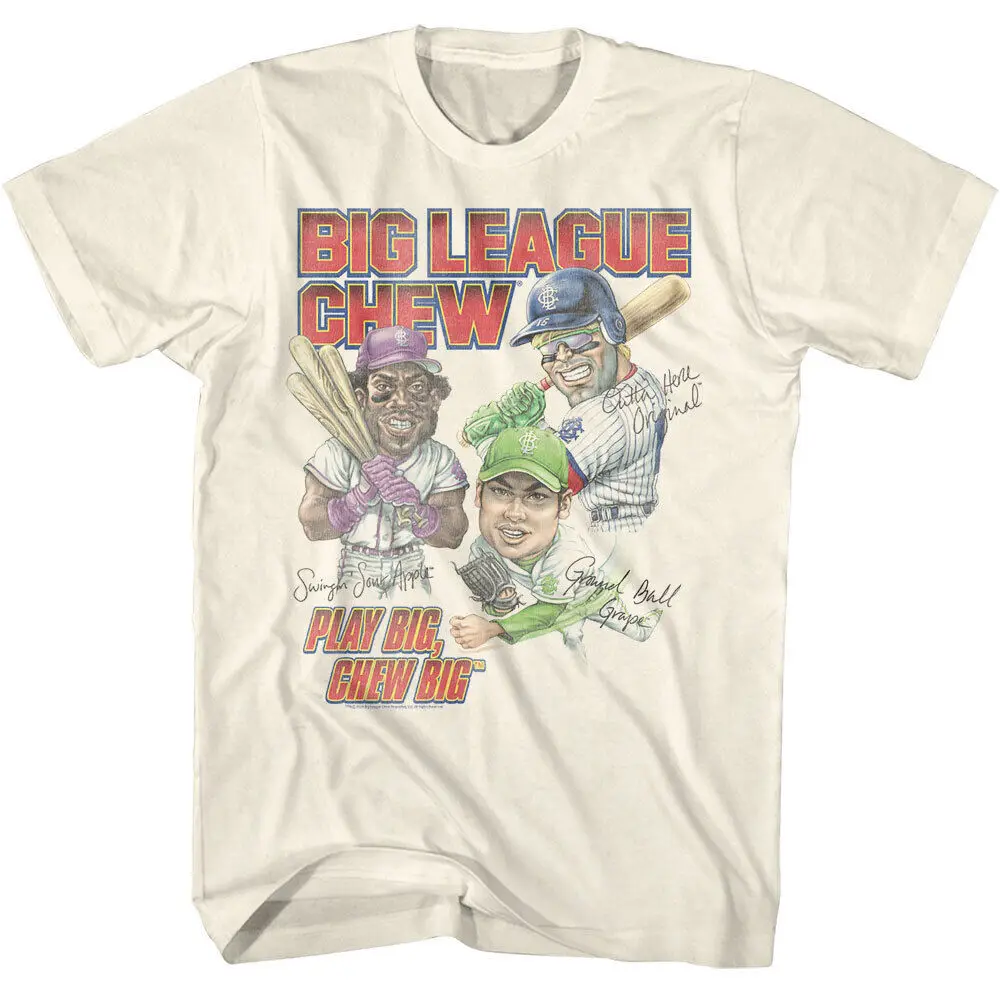 Big League Chew Shredded Bubble Gum Flavors Play Men's T Shirt