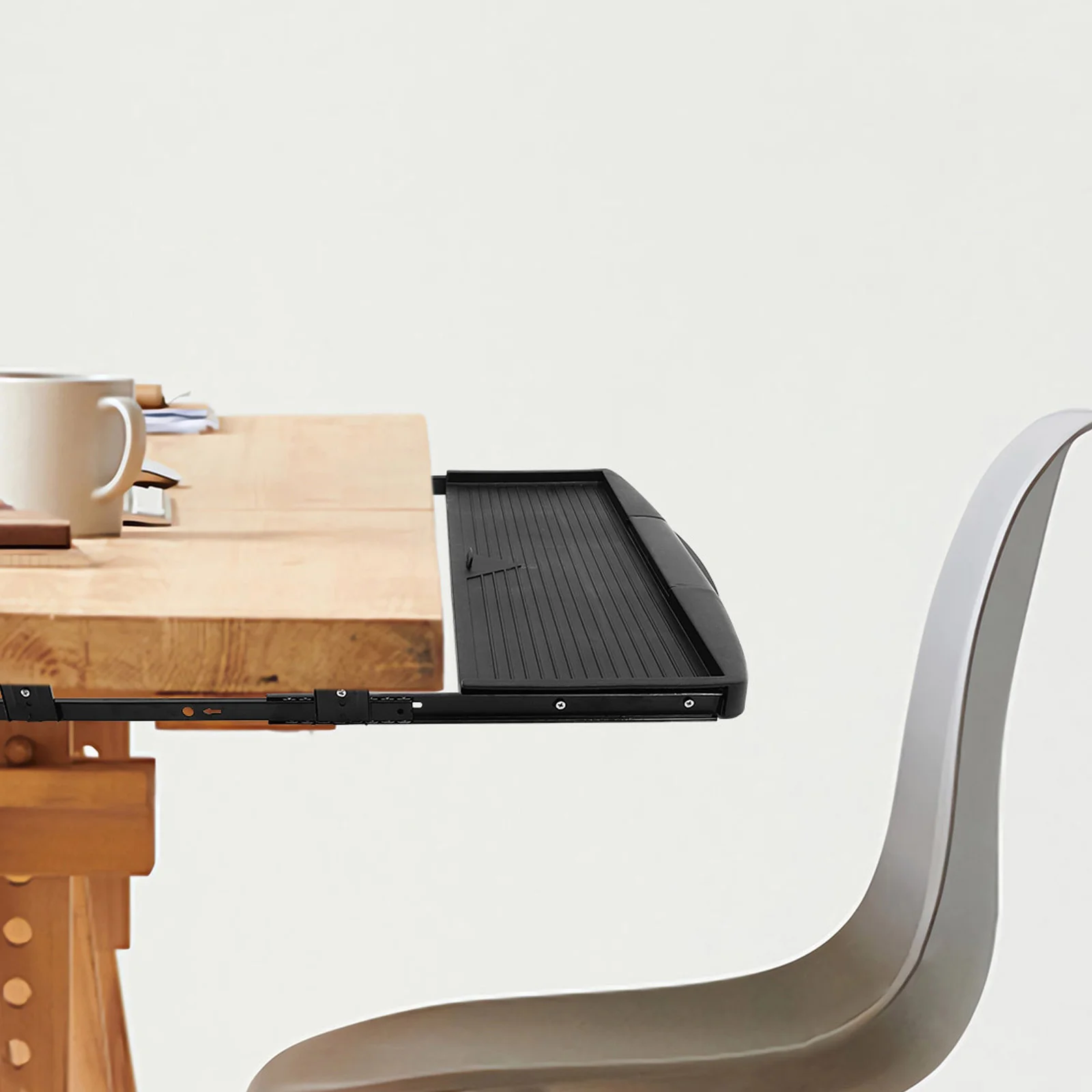 Computer Keyboard Stand Large Mouse Pad Extender Desk Drawer Tray Type under Pp Office Slide-out Platform