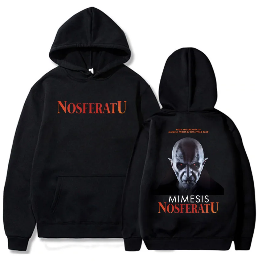 The Vampire Printing Hoodies Horror Movie Nosferatu Graphic Sweatshirts Long Sleeve Men/Women Sudaderas Pocket Comfortable Hoody