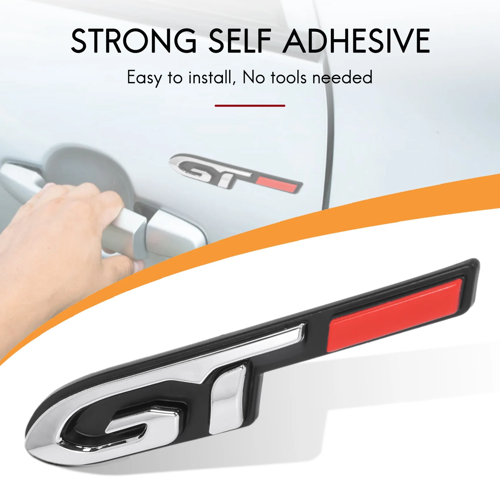 Cooles 3d Auto Stil Aufkleber GT Design für Mode Auto Tür Aufkleber