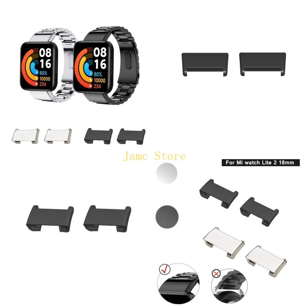 

LX0B ADAPTER THEAD для Watch 2/Watch Lite 2 Металлическая полоса разъема с пряжкой для подключения для соединения браслета