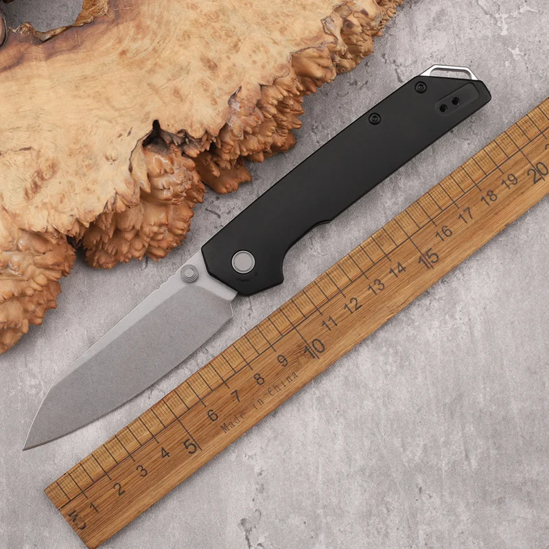 

D2 Steel Aluminum Alloy Handle Folding Knife Outdoor Camping Survival Portable Tool Household Fruit Cutting Knife