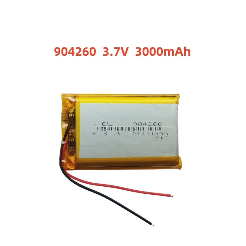 

New 3.7V 3000mAh 904260 Lithium Polymer Lipo Li ion Rechargeable Battery Cells For Power Bank Tablet PC Naptop E-book