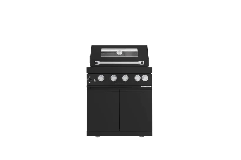 Black Modular Kitchen Units 79-Inch for Limited Spaces for BBQ Grills