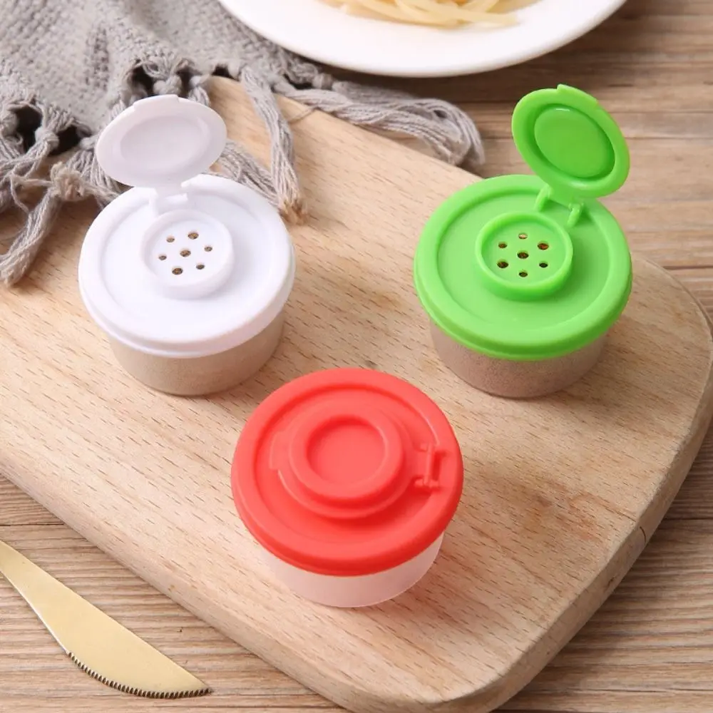 4Pcs Mini Seasoning Jar Dustproof Insect-proof Salt Pepper Shake Bottle 50ml Airtight Seal Spice Dispenser Camping Use
