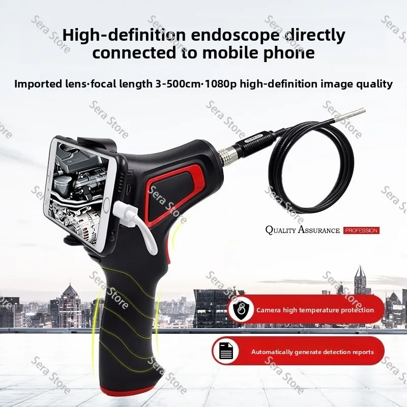 1080P endoscope high definition camera auto repair engine carbon deposition pipe high temperature 5.5 mm finder