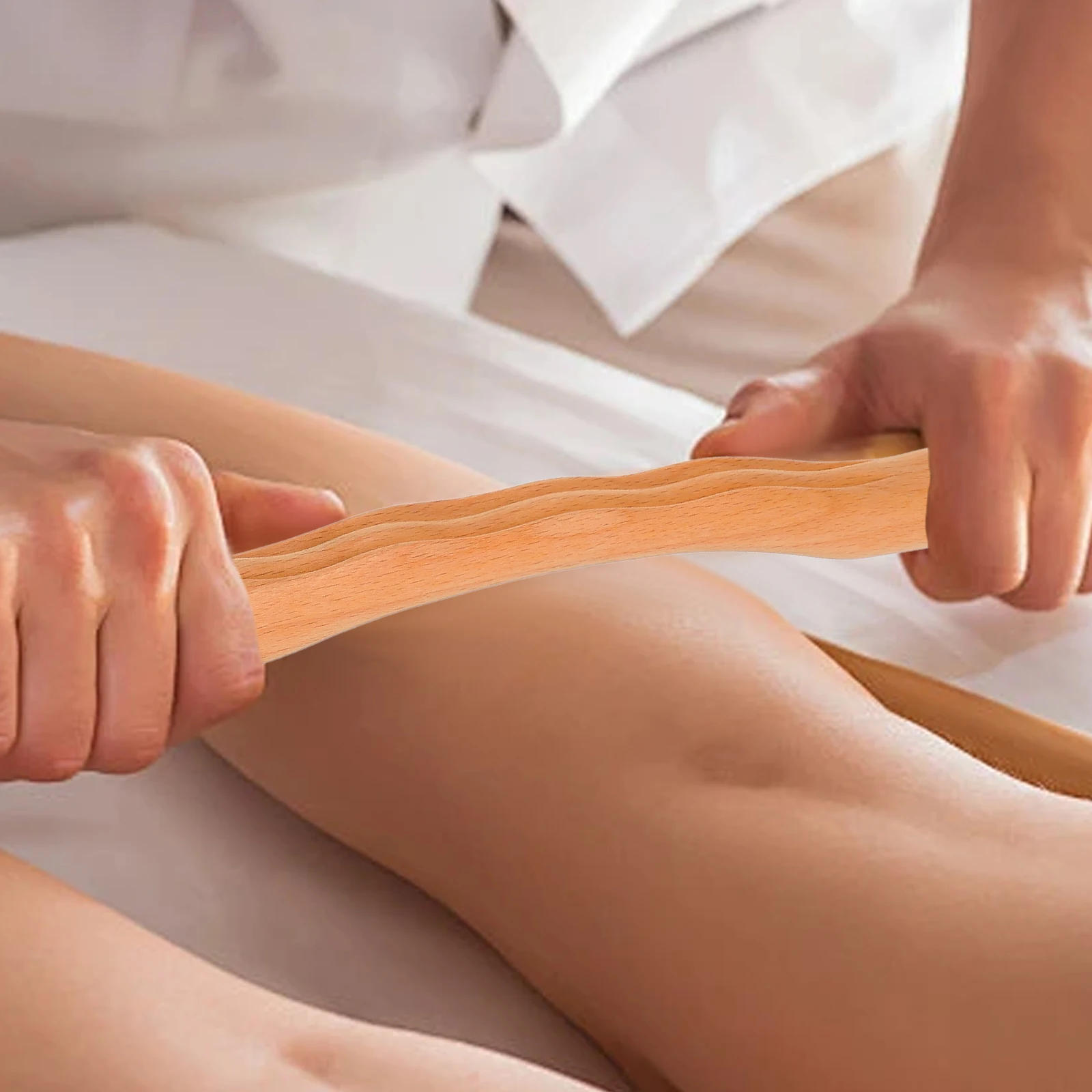 

Wooden Massage Stick 43cm Scraping Tool Body Meridian Acupressure Therapy Wood Tools Muscle Pain Relief Massager Foot Leg