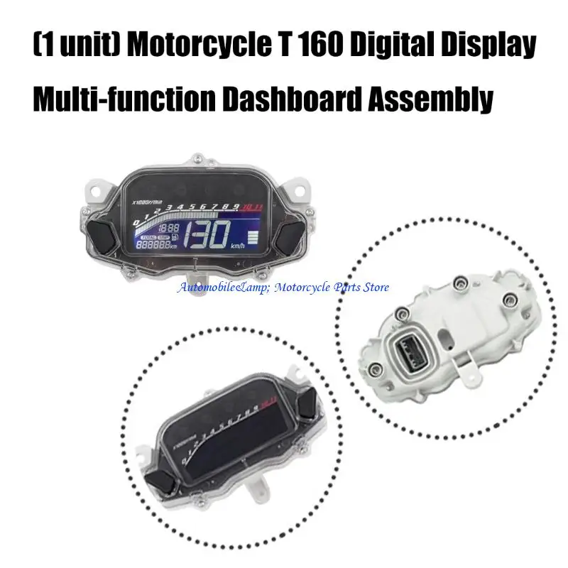 

H7BD Speedometer Odometer Instrument Panel Speed Gauge Meter for 160 2015-2022 Replacement Digital Display Tachometer