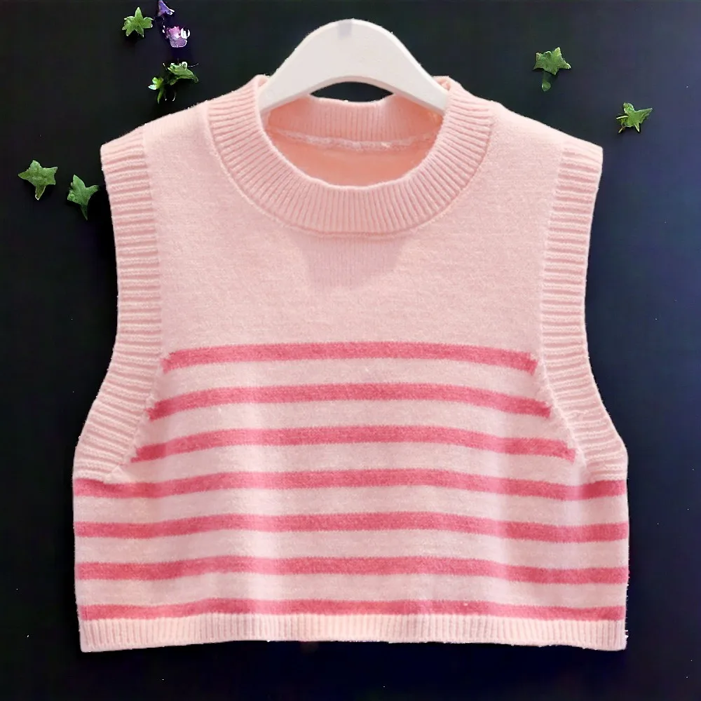 Teens Girls School Outfits Kids Pink Shirts for Girls Blouses & Knitted Vest 2pcs Cotton Children Costumes 5 7 9 11 12 13 Years