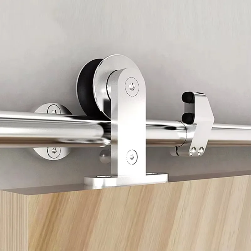 6 FT Modern Top Mount SS304 Stainless Steel Sliding Barn Door Hardware Track Kit 2M Durable Door Window Accessories view 3