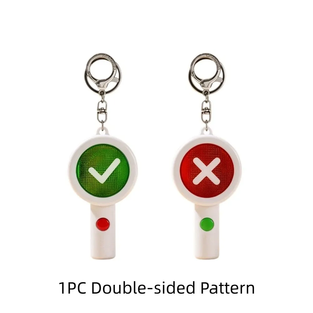 Handheld Voting Paddles Acrylic Keychain Both Side Interactive Board Vocal and Light Interactive Double-Sided