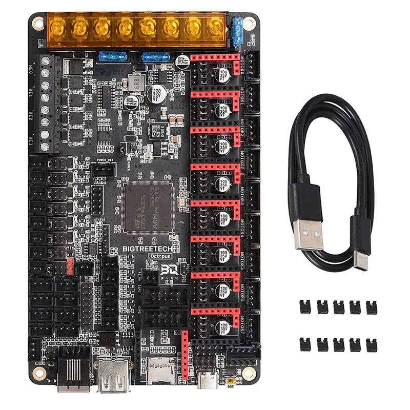 

3D Printer Control Board Octopus V1.1 32Bit Control Silent Board Up To 8 Stepper Drivers Support Running Klipper