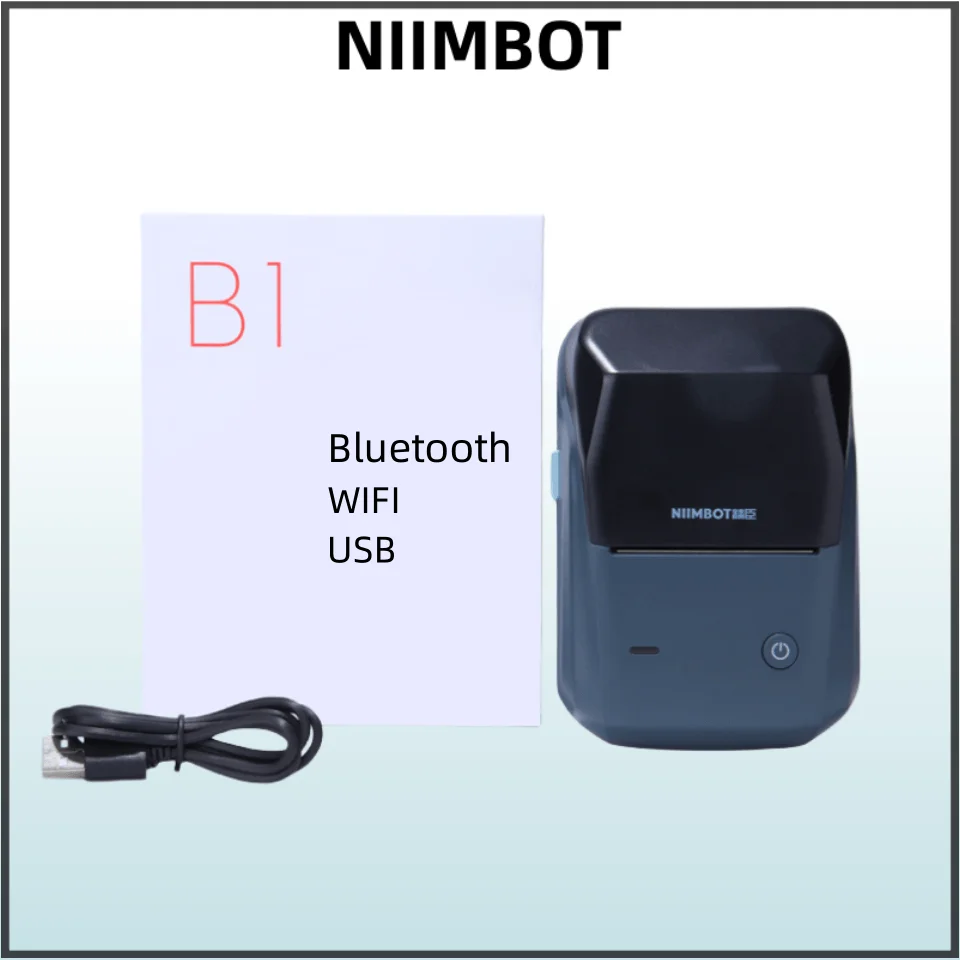 Niimbot Thermal Label Printer, Bluetooth, Portátil, Etiqueta de bolso, auto-adesivo, Fabricante, B1, b21