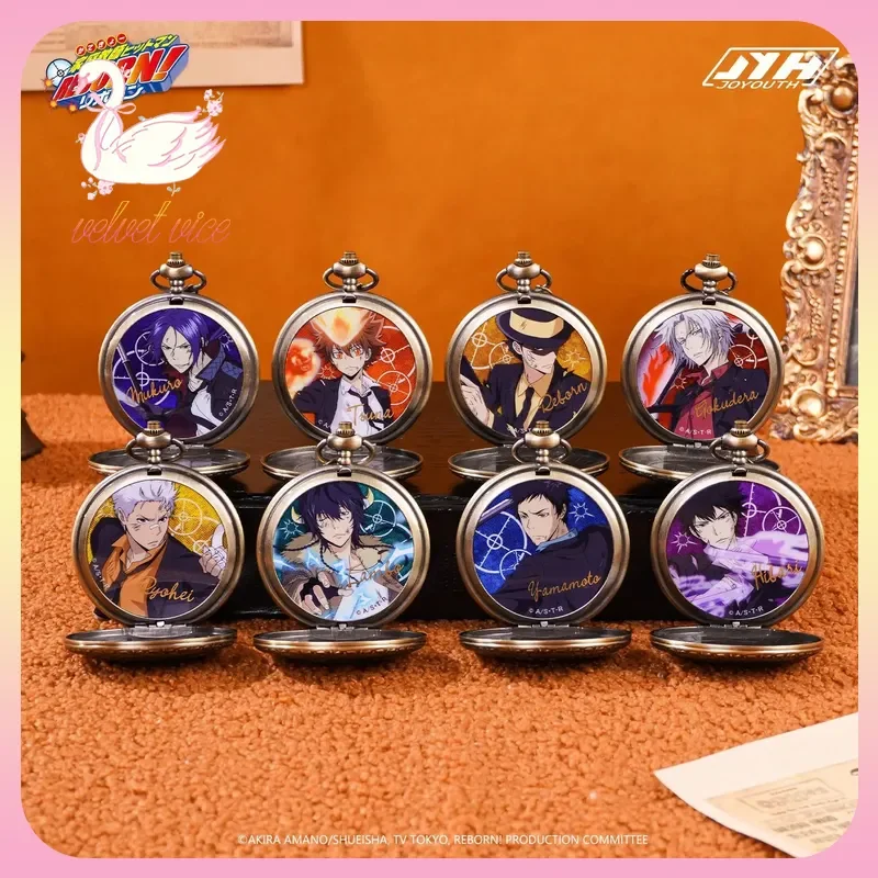

Original JOYOUTH Katekyo Hitman Reborn! Sawada Tsunayoshi Metal Pocket Watch Pendant Vintage Ornament Collectible Display Gift