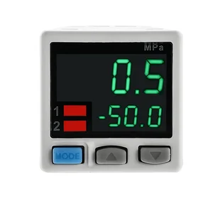Digitaler pneumatischer Drucksensor, Vakuumdruckschalter, 2-Wege, NPN, PNP, M5, KPA, KPA, 0,1 ~ + 1,0, MPA, DP101, DP102 8 Hauptverkaufs Vakuosensor - №4