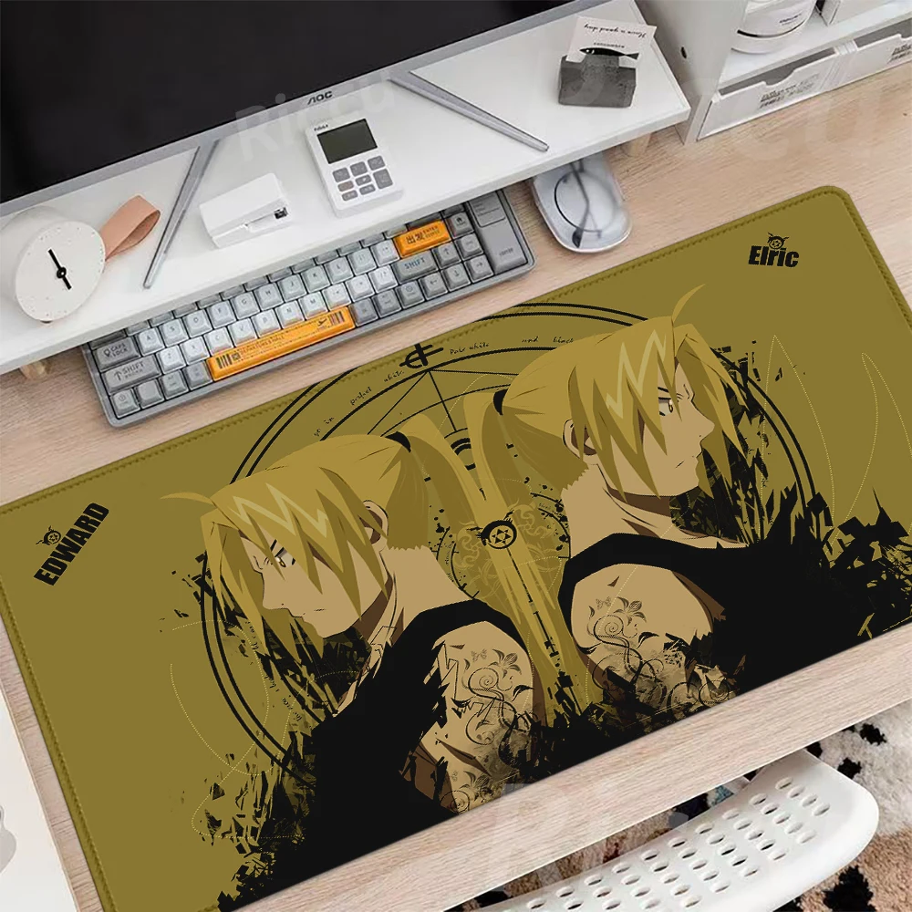 Fullmetal Alchemist Anime Rubber Gaming Pc Mouse pad Gaming Pad Keyboard Large size XXL Exquisite lock edg Accessories Mause Pad