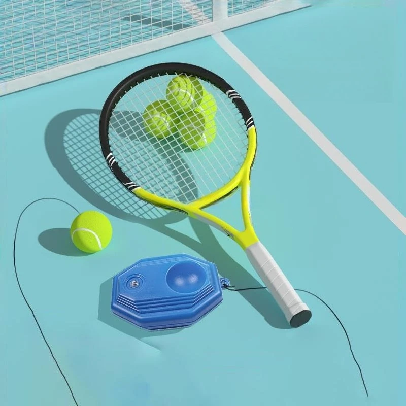 Tennis trainer single player with line rebound carbon self-training artifact beginner college student tennis racket cover
