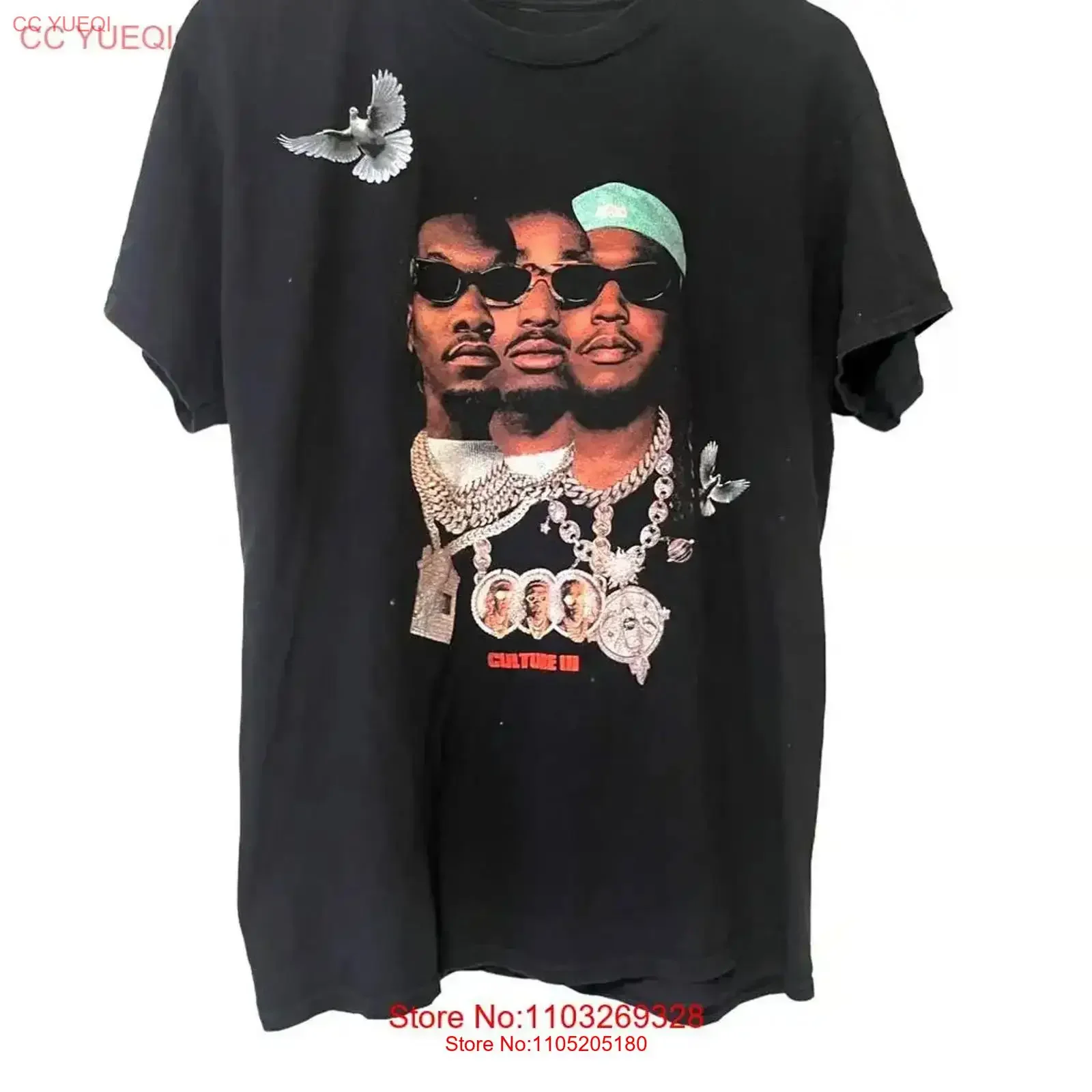 

MIGOS CULTURE III Christmas X mas T shirt Fan Size S to 5XL IL0174 vintage Washed Stretched Unisex Casual streetwear homme