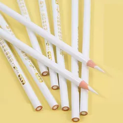 10pcs Special Pencil Glass Leather Plastic Metal Porcelain Dotted Line Marking Woodworking Clothing Pencil White